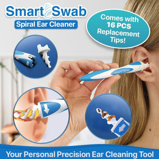 Easy and Safe Ear Wax Removal Device (includes 16 Ultra soft Re-usable tips)